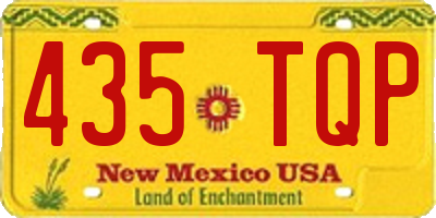 NM license plate 435TQP