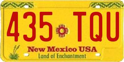 NM license plate 435TQU