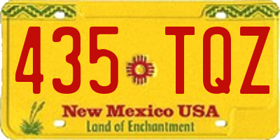 NM license plate 435TQZ