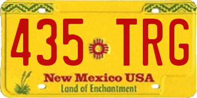 NM license plate 435TRG