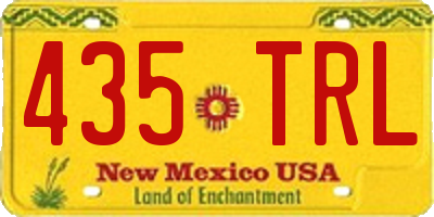NM license plate 435TRL