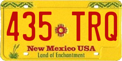 NM license plate 435TRQ