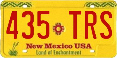 NM license plate 435TRS