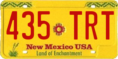 NM license plate 435TRT