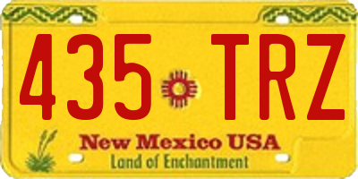 NM license plate 435TRZ