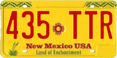 NM license plate 435TTR