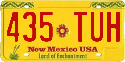 NM license plate 435TUH