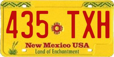 NM license plate 435TXH