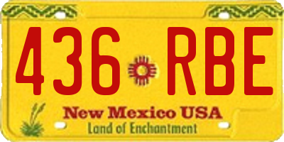 NM license plate 436RBE