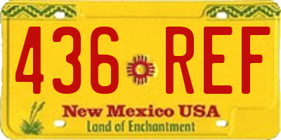 NM license plate 436REF