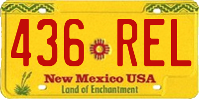 NM license plate 436REL