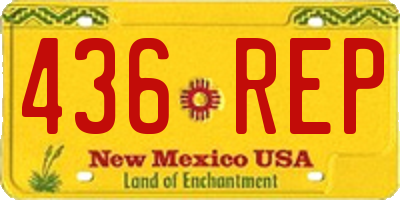 NM license plate 436REP