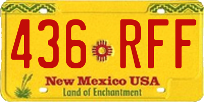 NM license plate 436RFF