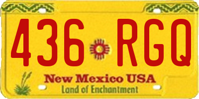 NM license plate 436RGQ