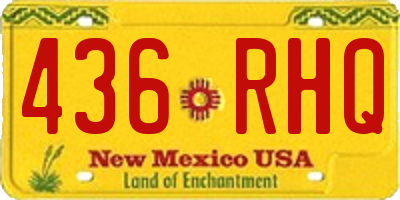 NM license plate 436RHQ