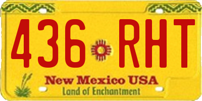 NM license plate 436RHT
