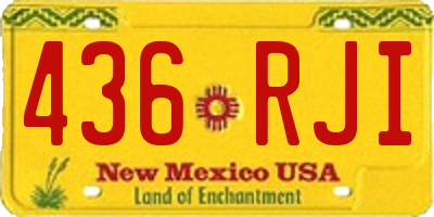 NM license plate 436RJI