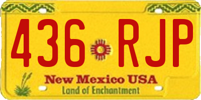 NM license plate 436RJP