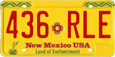 NM license plate 436RLE