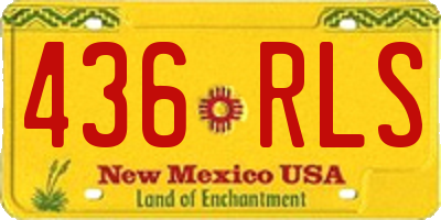 NM license plate 436RLS