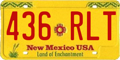 NM license plate 436RLT