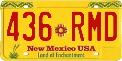NM license plate 436RMD