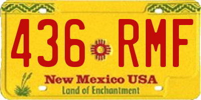 NM license plate 436RMF