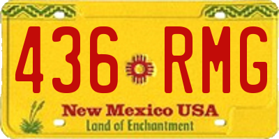 NM license plate 436RMG