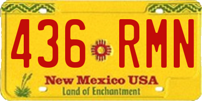 NM license plate 436RMN