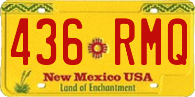 NM license plate 436RMQ
