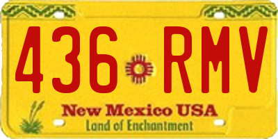 NM license plate 436RMV