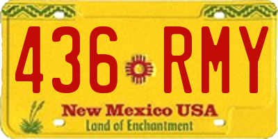 NM license plate 436RMY