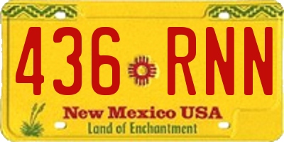 NM license plate 436RNN