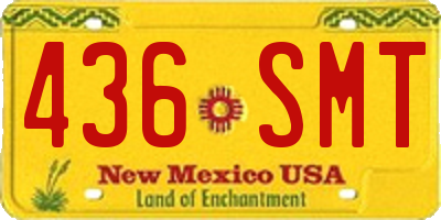 NM license plate 436SMT
