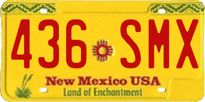 NM license plate 436SMX