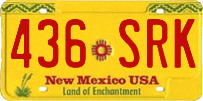 NM license plate 436SRK