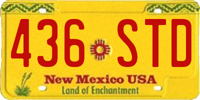 NM license plate 436STD