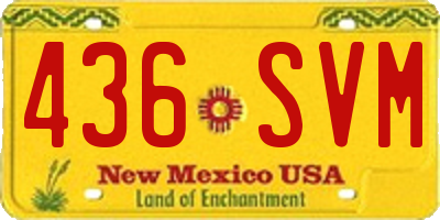 NM license plate 436SVM
