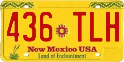 NM license plate 436TLH