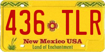NM license plate 436TLR
