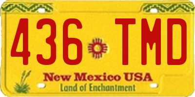 NM license plate 436TMD