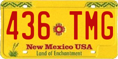 NM license plate 436TMG