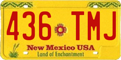 NM license plate 436TMJ
