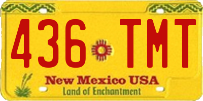 NM license plate 436TMT
