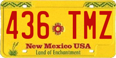 NM license plate 436TMZ