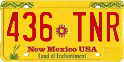 NM license plate 436TNR