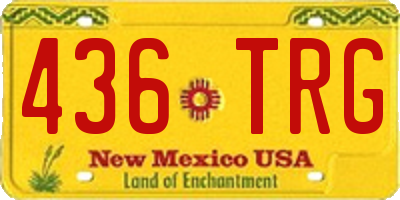 NM license plate 436TRG