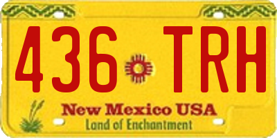 NM license plate 436TRH