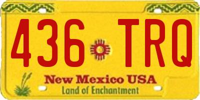 NM license plate 436TRQ