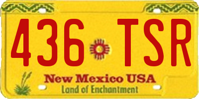 NM license plate 436TSR